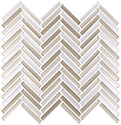 Shimmer Glass Herringbone