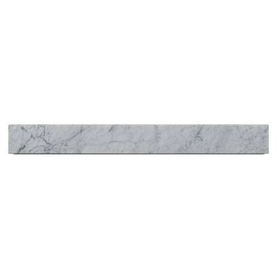Venatino Carrara Marble / 4x36 Double Bevel / Polished
