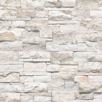 Royal White Quartzite / 9x24 / Splitface